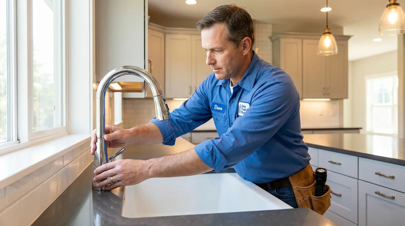 Kitchen faucet installation by Johns Plumbing LLC in Dalhart